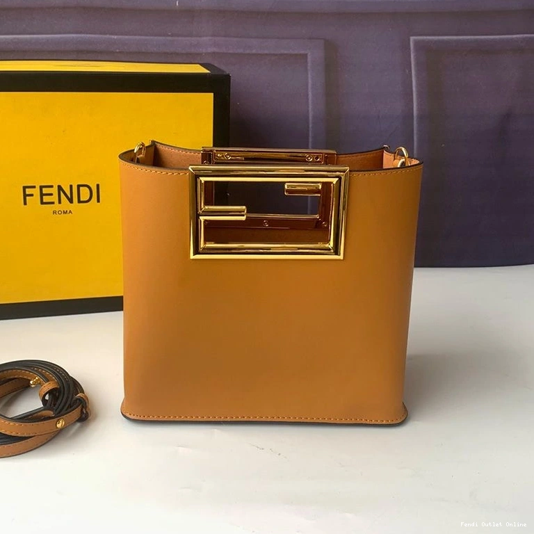 Cheap Leather In Fendi Small Bag Calf Way Brown 0710